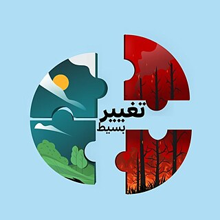 The Earth in two puzzle pieces that are disconnected: Left a forest in the night. Right a burnign forest. 