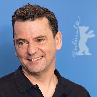 Regisseur Christian Petzold bij de fotocall voor de film ‚Transit‘ op de Berlinale 2018