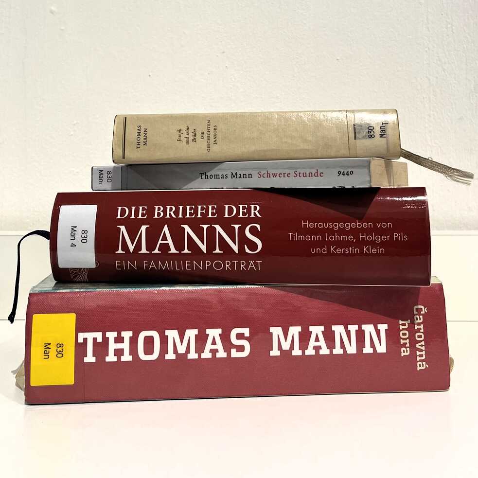 Knihy Thomase Manna v knihovně Goethe-Institutu