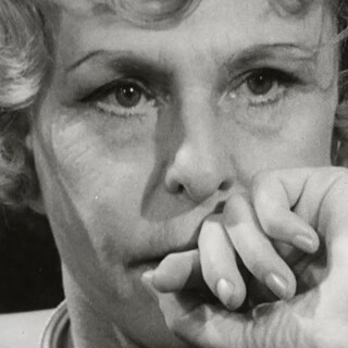 old lady, black and white photo