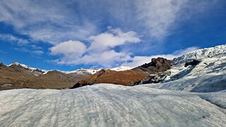 Blick auf einen Gletscher