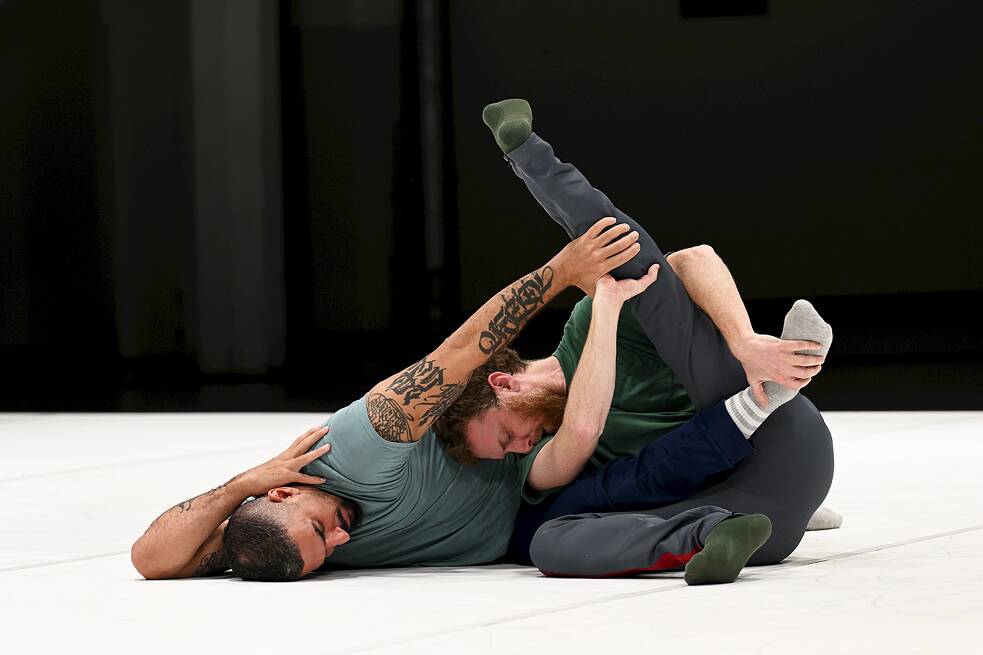 two dancers performing "Friends of Forsythe"