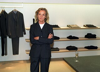 Modedesignerin Jil Sander (geb. 27.11.1943 in Hedwigenkoog) in ihrem Hamburger Flagshipstore