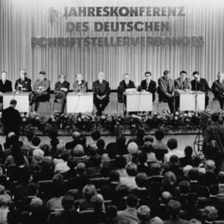 historische Aufnahme der Jahreskonferenz des Schriftstellerverbandes 1966