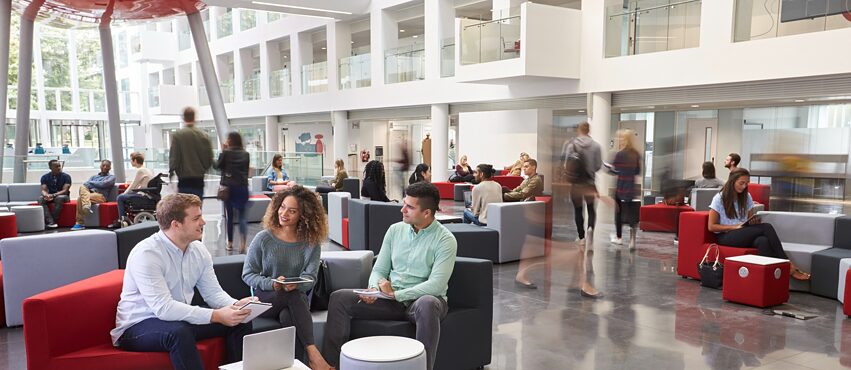 Students at university