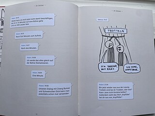 „Ich Tarzan mit Bart. Ich Jane kopfüber“.