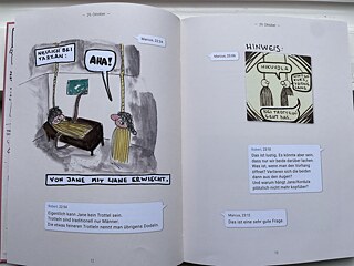 „Neulich bei Tarzan: Von Jane mit Liane erwischt“.