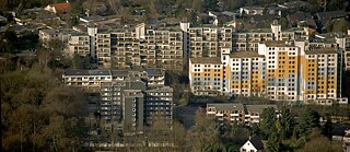 Prefabricated buildings in the Hustadt district of Bochum