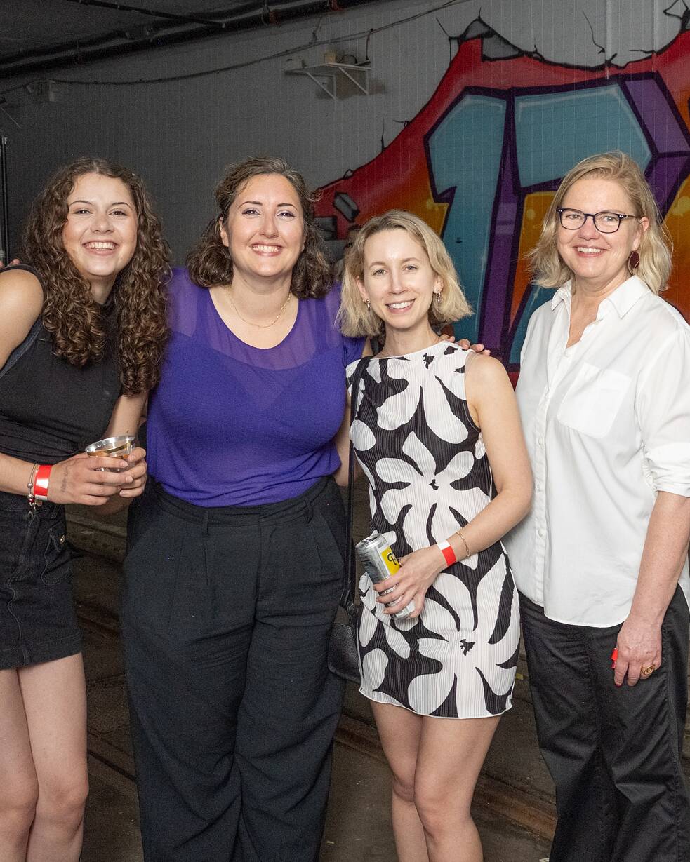 Four of the organizers of the Berlin Underground exhibition in Washington, DC