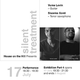 An event poster for House on the Hill featuring one of the performers Titi Luzipo