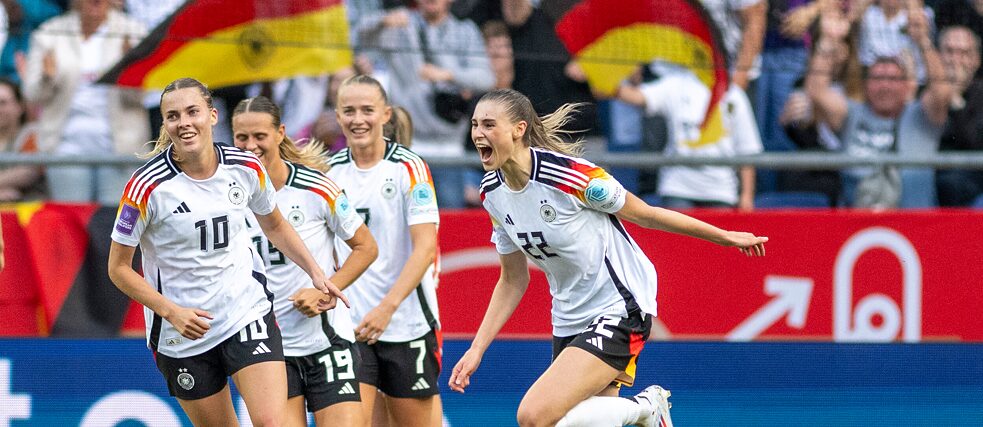 In guter Form: Im Jahr 2025 hat die deutsche Fußballnationalmannschaft der Frauen bis zum Start der EM kein Spiel verloren