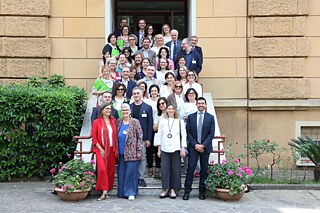 Gruppenfoto im Garten