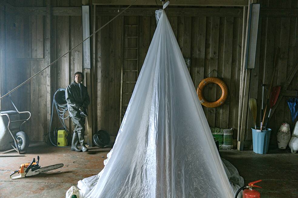 Fotograma de producción de la serie de Netflix Alemania «Achtsam Morden»