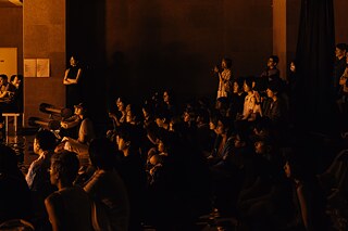 The audiences of the live performance heol, heol, heol (황혼이 질 때면), Cha Yeonså Solo Show: Feed me stones , 2024, SAPY Gray Room, Seoul, KR