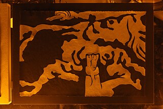 Installation view of the Festival, Cha Yeonså Solo Show: Feed me stones , 2024, SAPY Gray Room, Seoul, KR.