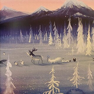 Irgendwo im Schnee-Quadratisch