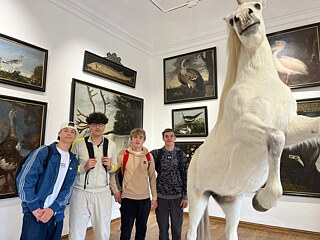 Jugendliche im Schlossmuseum Hellbrunn