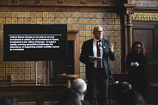 Johannes Ebert auf einer Veranstaltung des Goethe-Instituts 