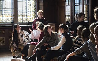 Мисткині резиденції MRI з візитом у ратуші Ляйпцига (на запрошення Міжнародного офісу міста Ляйпциг).