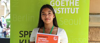 Abisha Engel Vimalathas, Schülerin der PASCH-Schule Marco Polo in Palermo