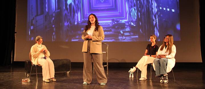 Talkshow der Schülerinnen aus Malta 