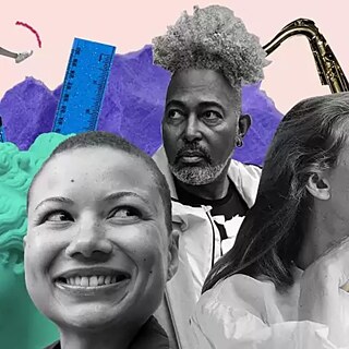 Collage with artistic photographs