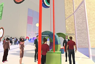 Austausch in der Cafeteria mit Vertreter*innen der RWTH Aachen