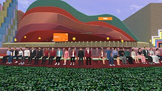 Abschluss der digitalen Tour mit Quiz und Gruppenfoto