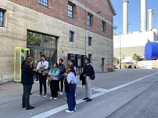 The Gasteig in its temporary location at HP8, a former transformer hall repurposed as a home for various cultural institutions.