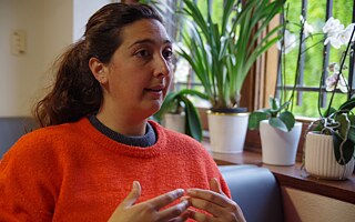 Audrey Bernard během rozhovoru