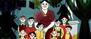 Olga Fierz und ihre Kinder