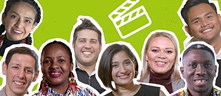 Ausschnitte von Fotos der Vlog-Protagonist:innen