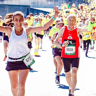 Laufende Menschen