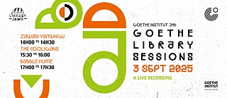 Web teaser für Goethe-Institut Library Jams am 3. September 2025