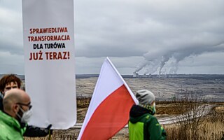Протест против расширения угольного карьера Турув в Польше (15.1.2021).