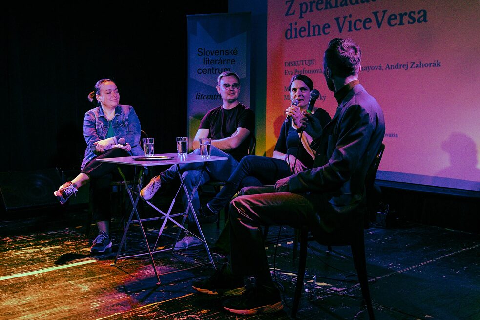 Literarischer Salon auf dem Übersetzerfestival TRANZ 2024 in Banská Bystrica © Veronika Čapkovičová