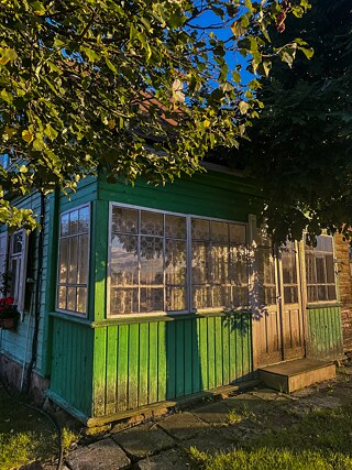Дом в Онушкисе рядом с главной площадью.
