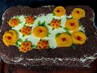 Іменний торт від кухаря Назара для Анни Соіної під час 29-ої експедиції