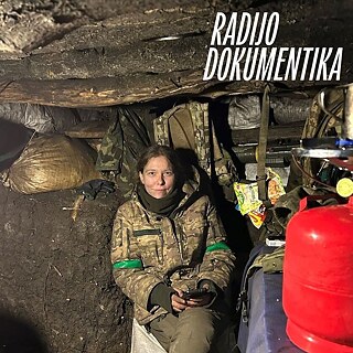 Savita Wagner im Erdbunker an der ukrainischen Front, 2024