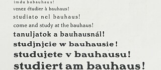 Hannes Meyer (editor), „studiert am bauhaus!“ bauhaus. zeitschrift für gestaltung, 2/3, 1928.