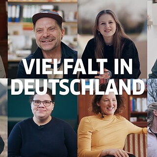 Portraitaufnahmen von verschiedenen Personen