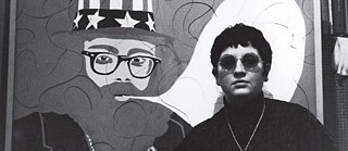 Uncle Sam as a caricature and another person