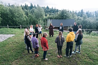 Abschlusskreis, Reflexion. Residenz im Juli.