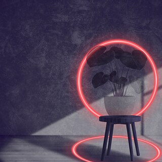 Art Meets Tech Bildende Pflanze Rot