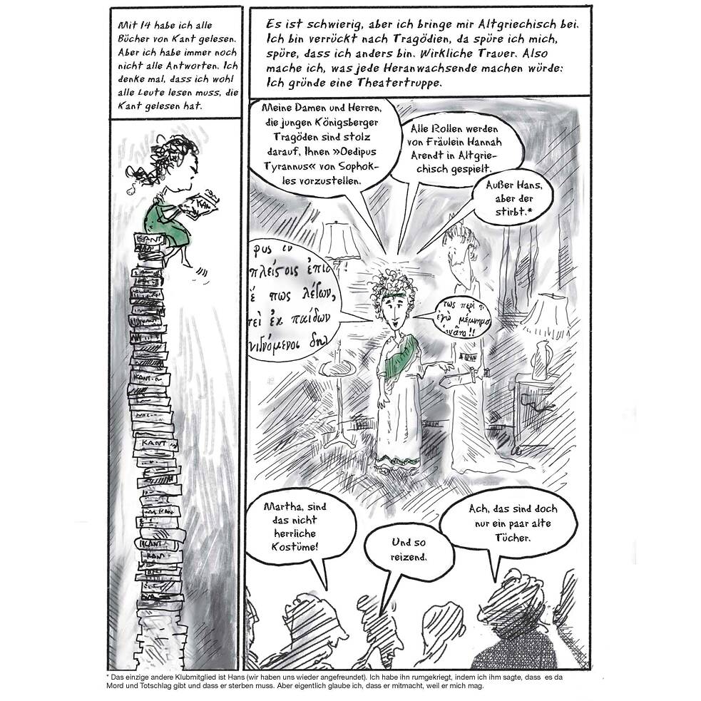 Ausschnitt aus der Graphic Novel „Die drei Leben der Hannah Arendt”