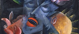  Otto Dix. Igatsus. Autoportree. Detail.