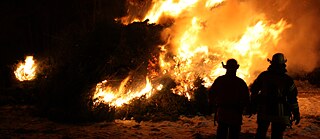 Biikefeuer in Nordfriesland 