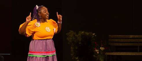 Angelina performing at National Theatre of Namibia