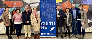 Andreu Freixes, Subdirector General de Llengües, und Montserrat Montagut vom Servei de Llengües Estrangeres i d‘Origen de Catalunya (2024)