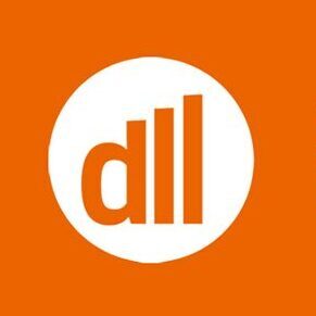 DLL logo in orange and white